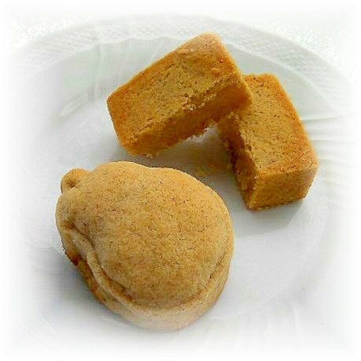 鳳梨酥風♪缶詰de啤梨酥（洋梨のクッキーケーキ）